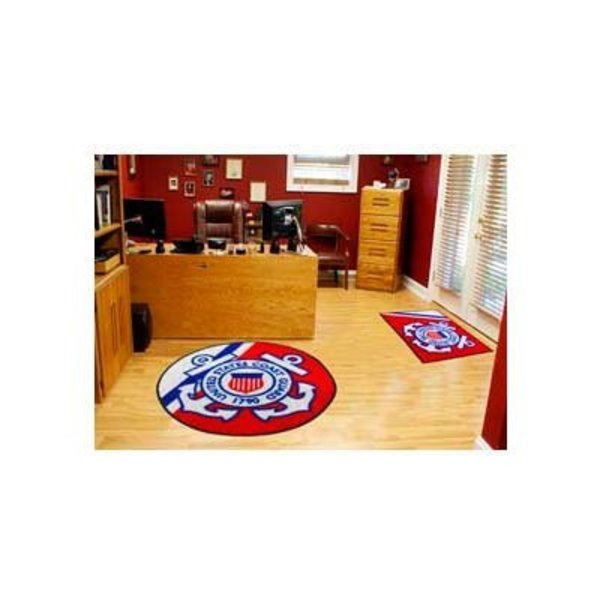 Fanmats FanMats US Coast Guard Round Rug 1/4" Thick 44" Diameter 9551